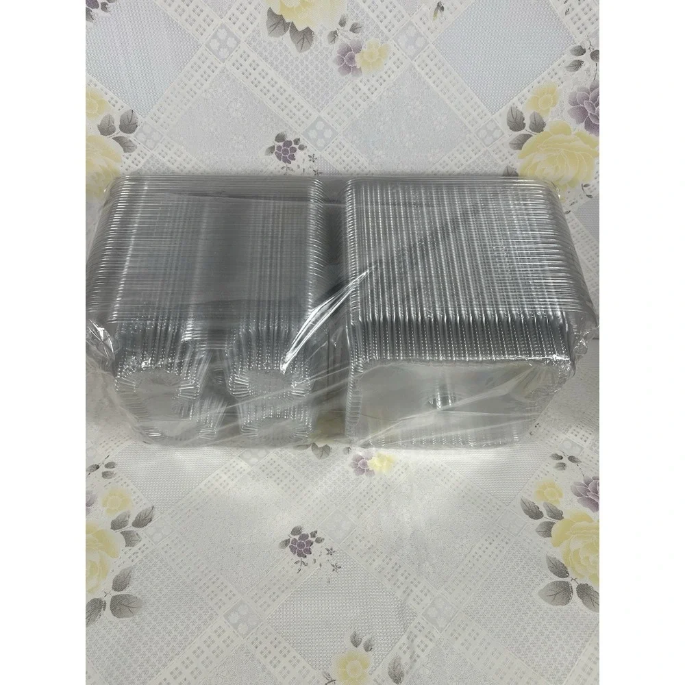 Resistant Cupcake Container  , 4-Compartment - 45 pcs Clear‎ Plastic